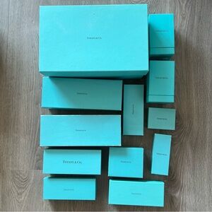 Set of 12 Tiffany Boxes